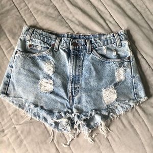 Levi Strauss high waisted shorts